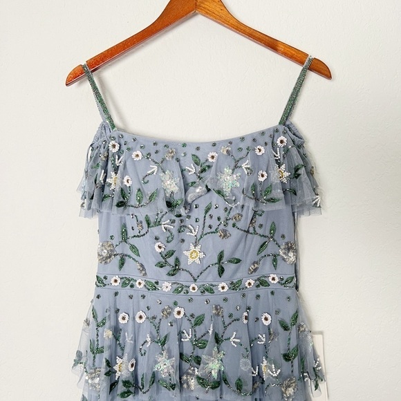 Mac Duggal Off The Shoulder Embroidered Ruffle Tiered Gown - Picture 5 of 14